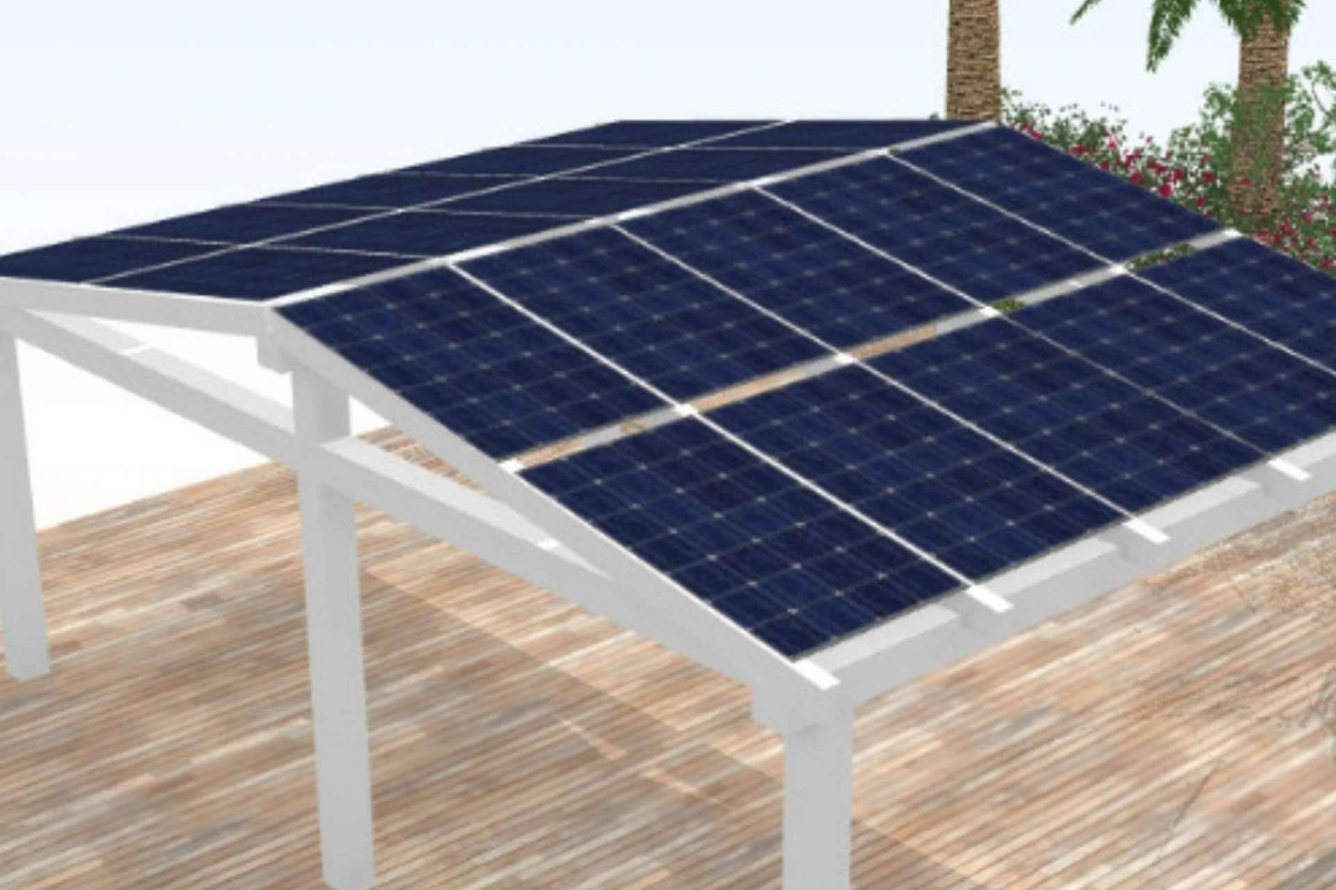 ¿Cuáles son las alternativas para producir energía solar?: pérgola solar fotovoltaica de Solar Energy
