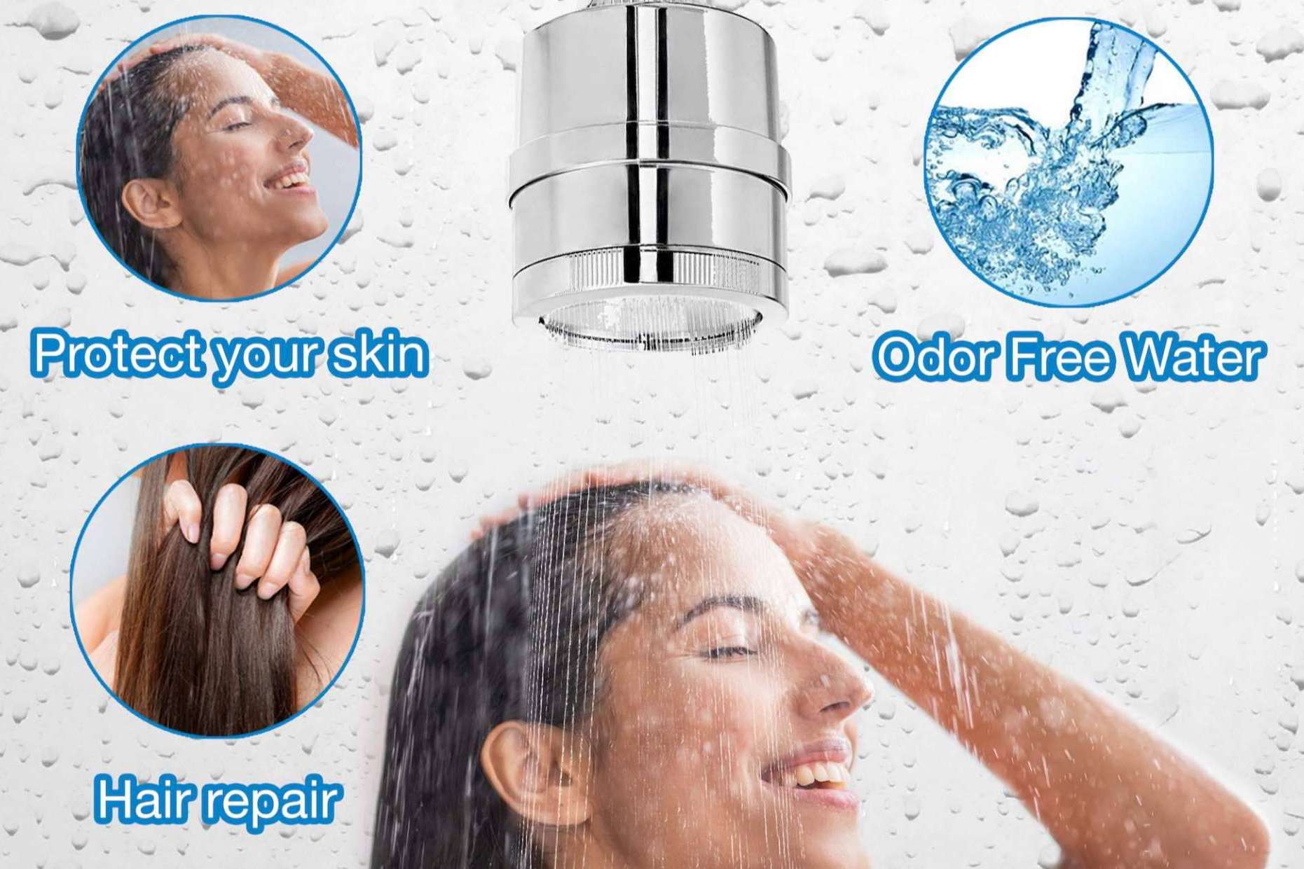 ¿Qué beneficios aporta el filtro de agua de H20 Taps para la alcachofa de ducha?