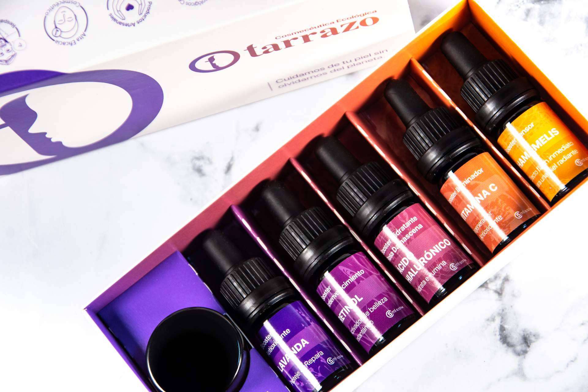 Los productos del nuevo lanzamiento de cosmecéutica ecológica Tarrazo