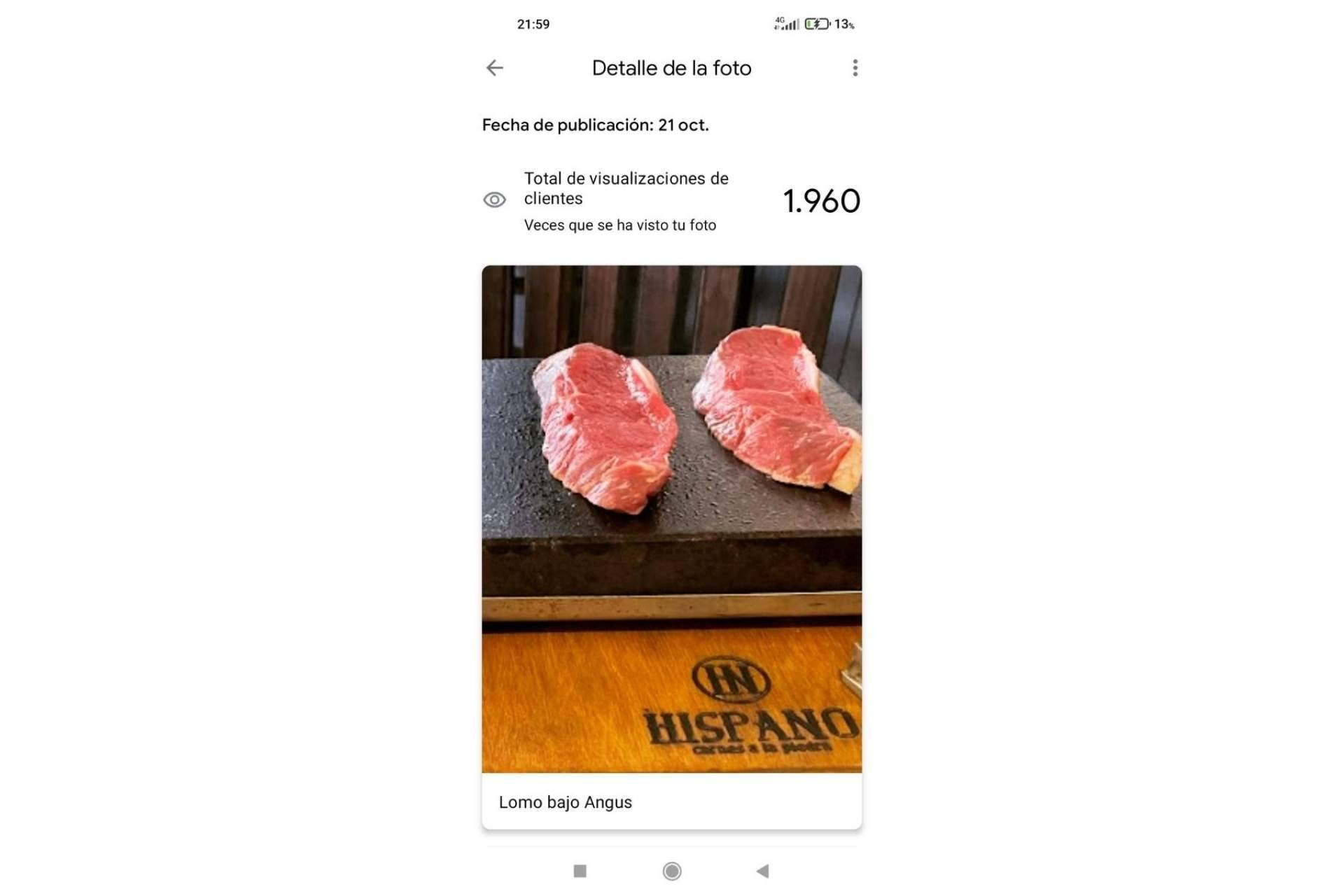 El restaurante valorado en Google con un 4.9, Asador Uruguayo Hispano