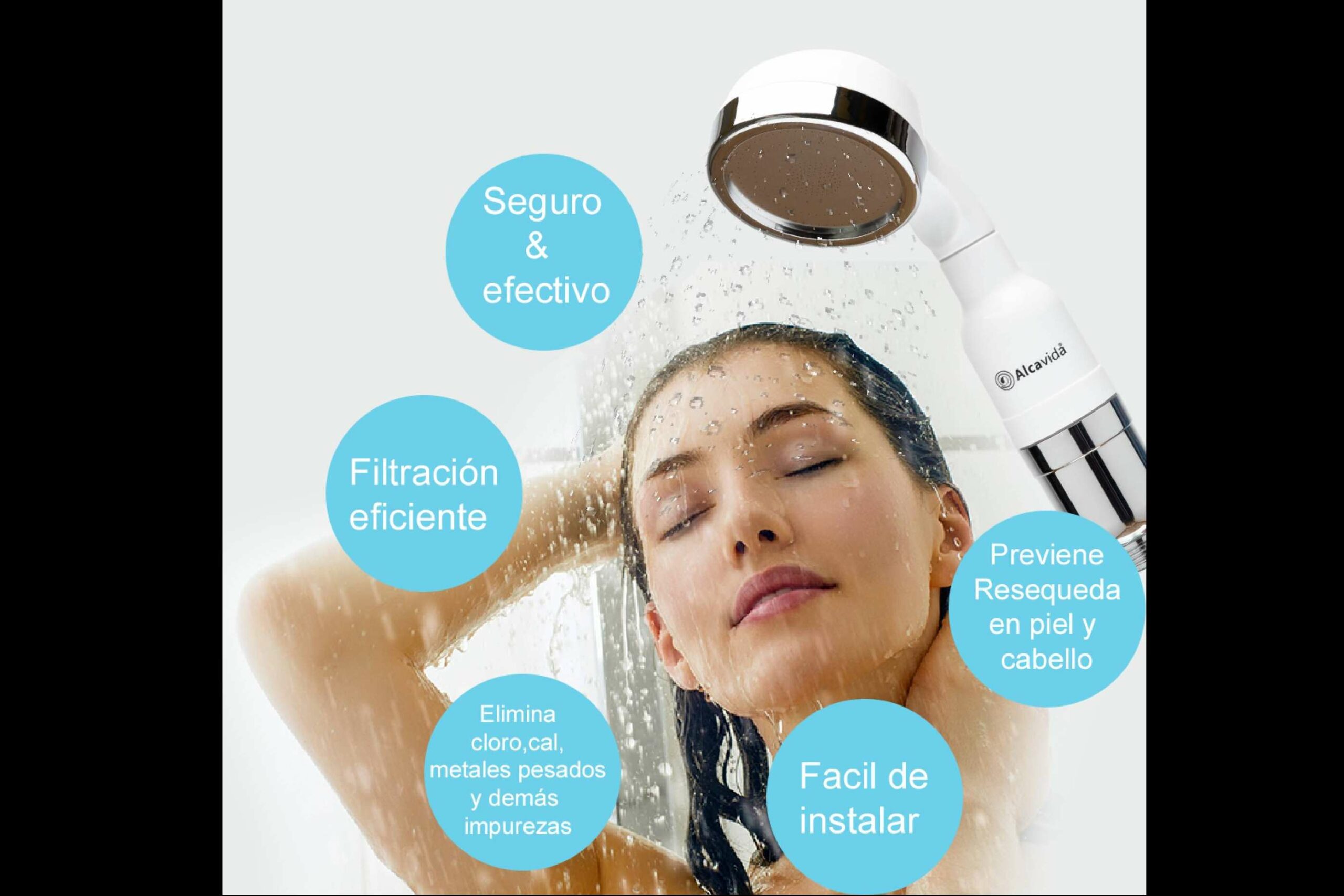 Alcavida y sus filtros de ducha terapéuticos