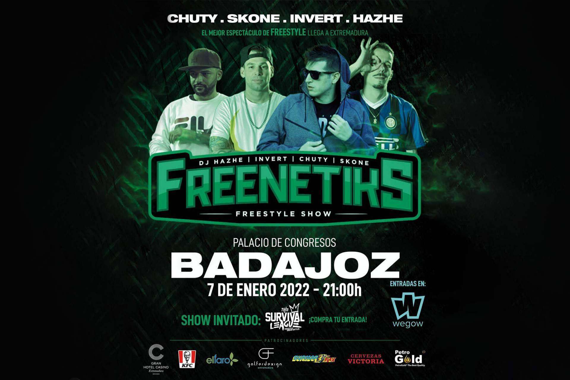 Badajoz acoge a Freenetiks con un show nacional de freestyle