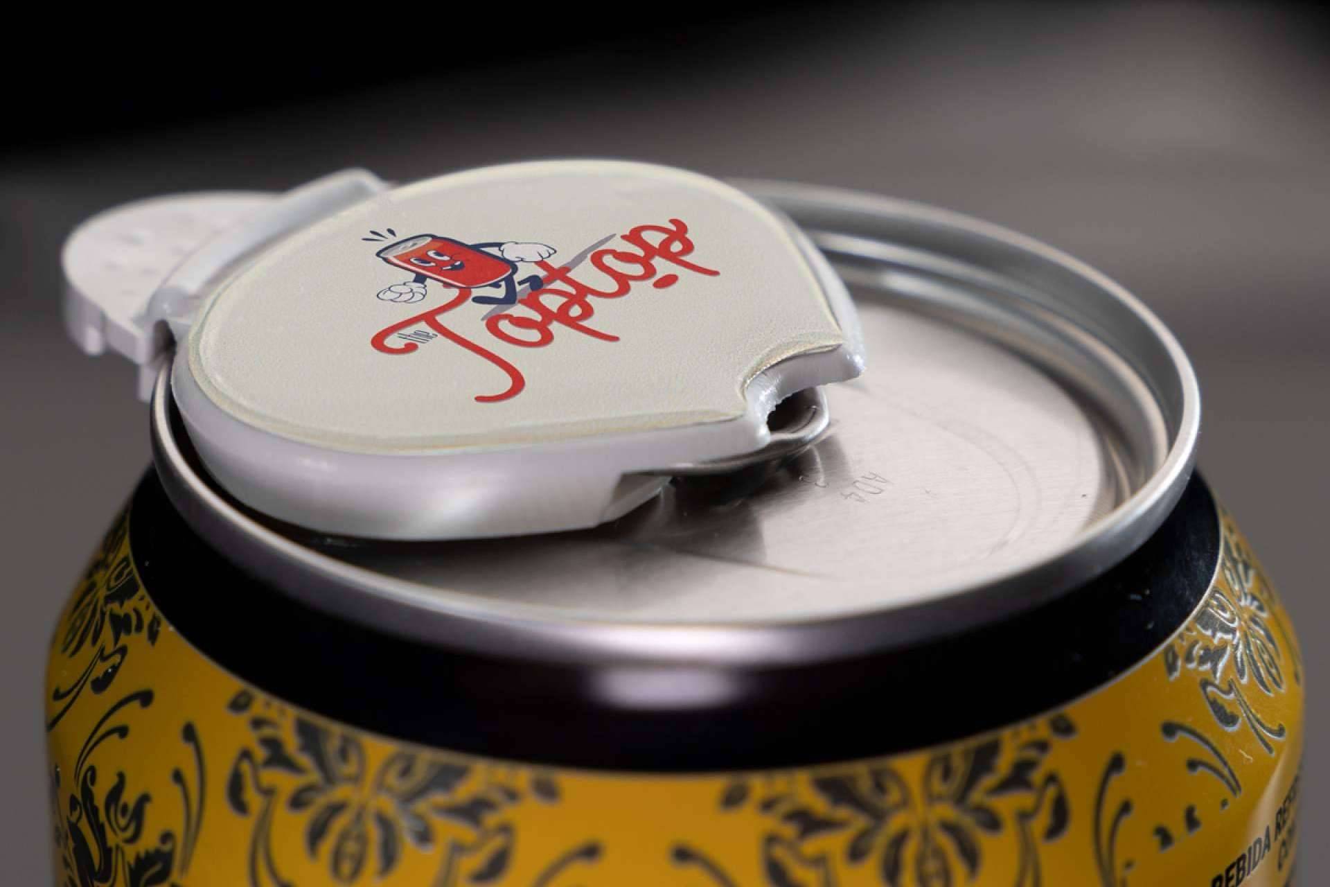 El nuevo tapón para latas THE TOPTOP es personalizable