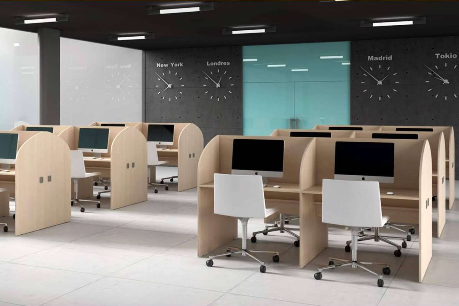Office Deco dispone de los muebles de atención telefónica adaptables a cualquier espacio