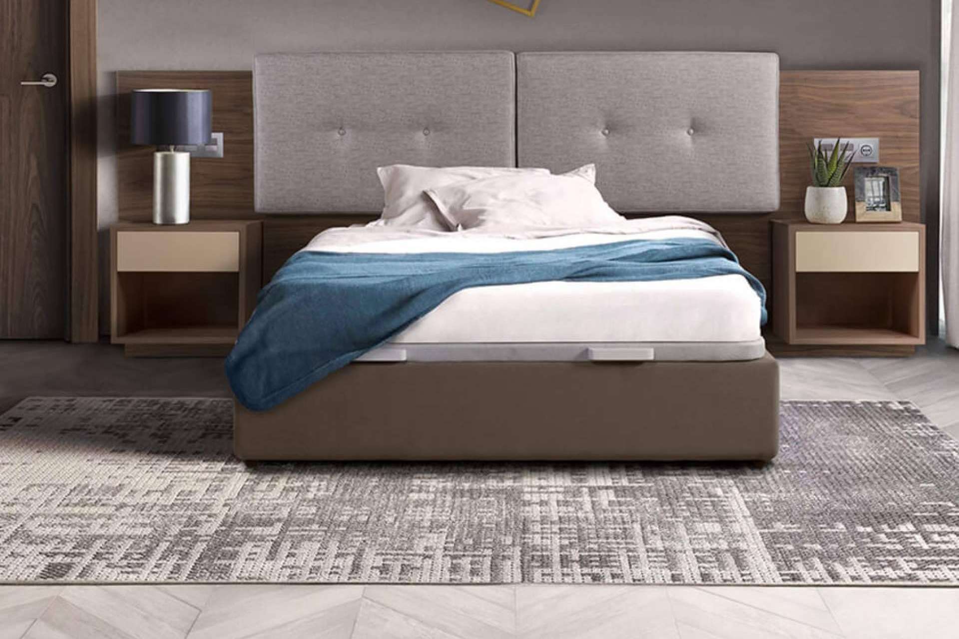 Home and Relax dispone de cabezales de cama tapizados que dotan al dormitorio de elegancia y comodidad