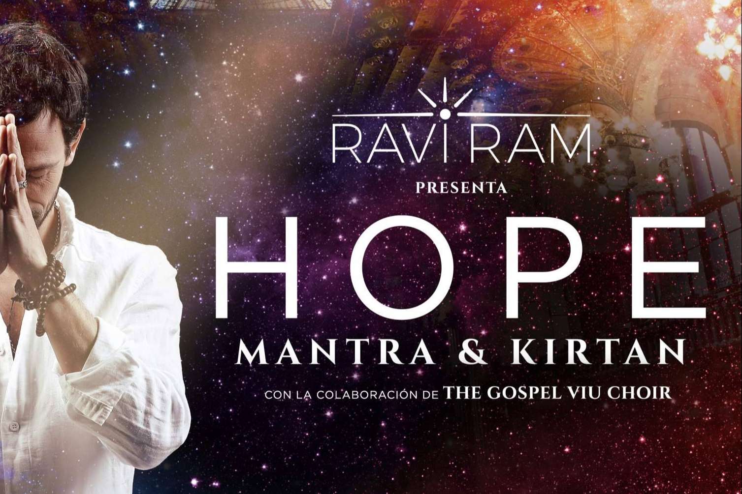 Una experiencia para meditar a través del canto con el concierto HOPE de Ravi Ram en el Palau de la Música Catalana