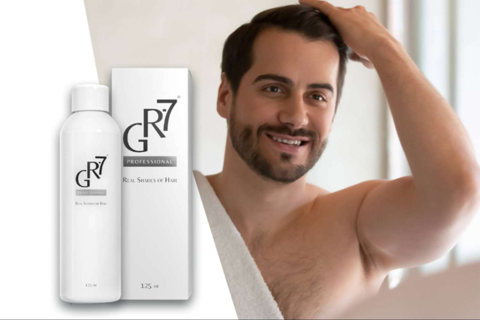 La loción innovadora GR-7 Professional ayuda a restaurar la melanina