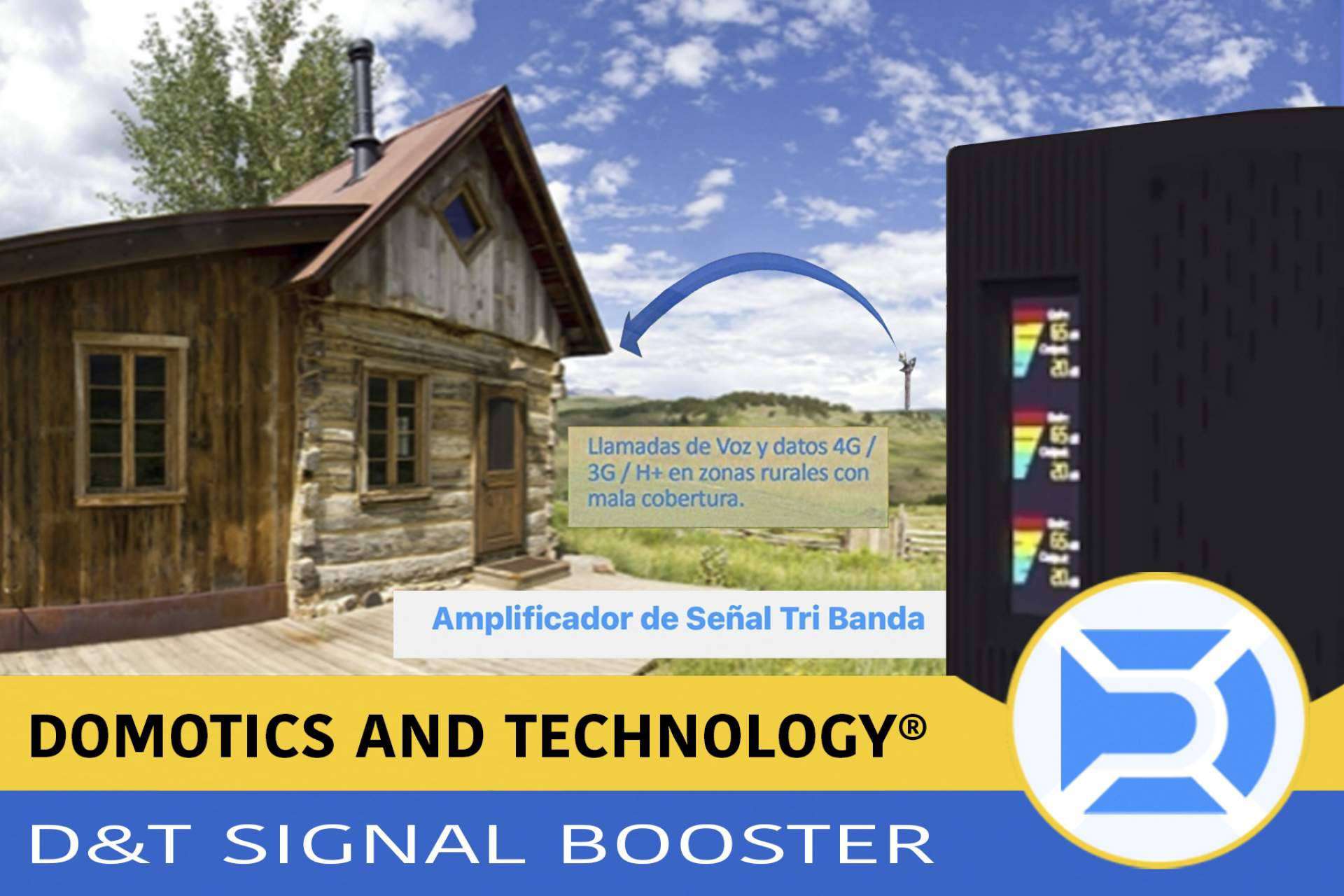 ¿Cuáles son los beneficios de adquirir un amplificador de señal D&T Signal Booster de Domotics and Technology para los hogares y empresas?