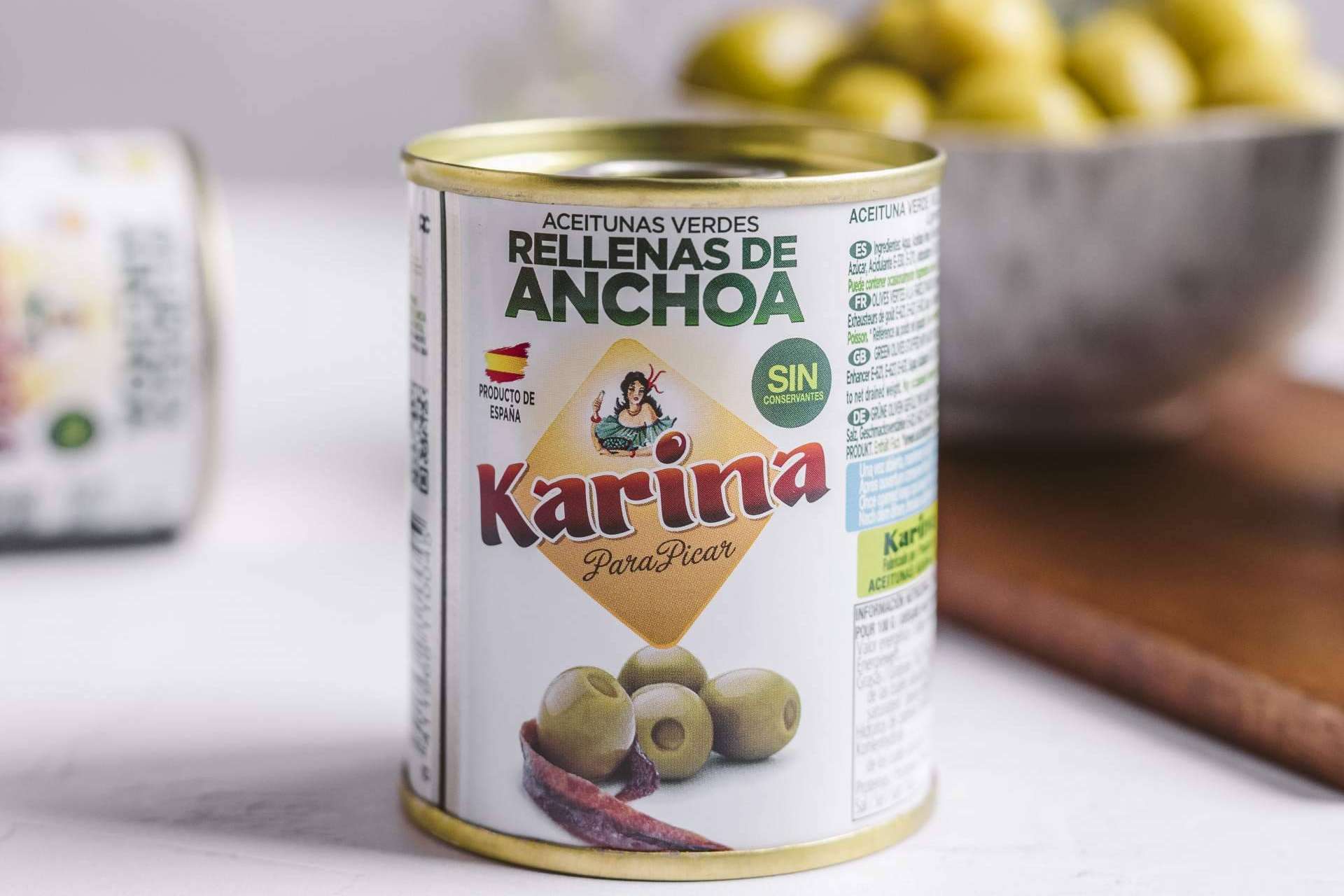 Las aceitunas rellenas de anchoa de Murcia, Karina
