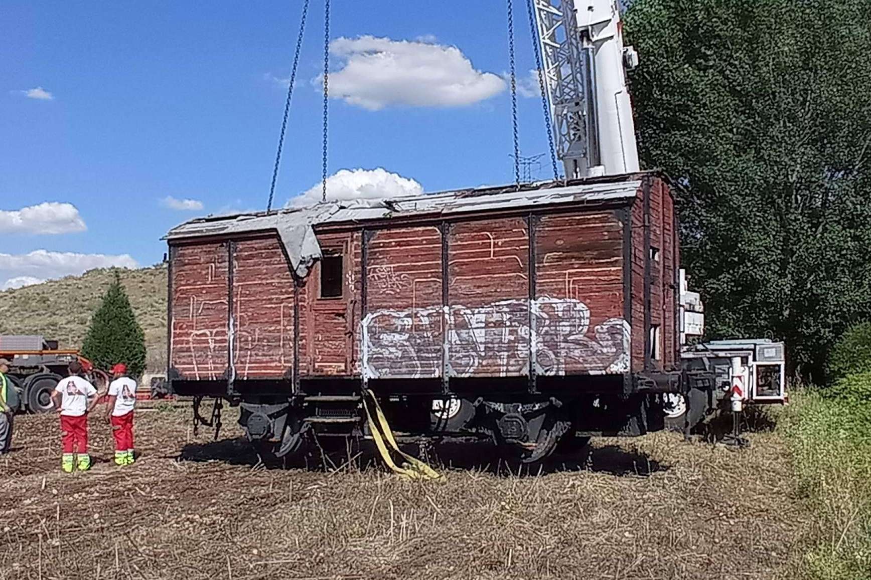 Un histórico furgón de ferrocarril ha sido preservado gracias a la Fundación del Patrimonio Ferroviario