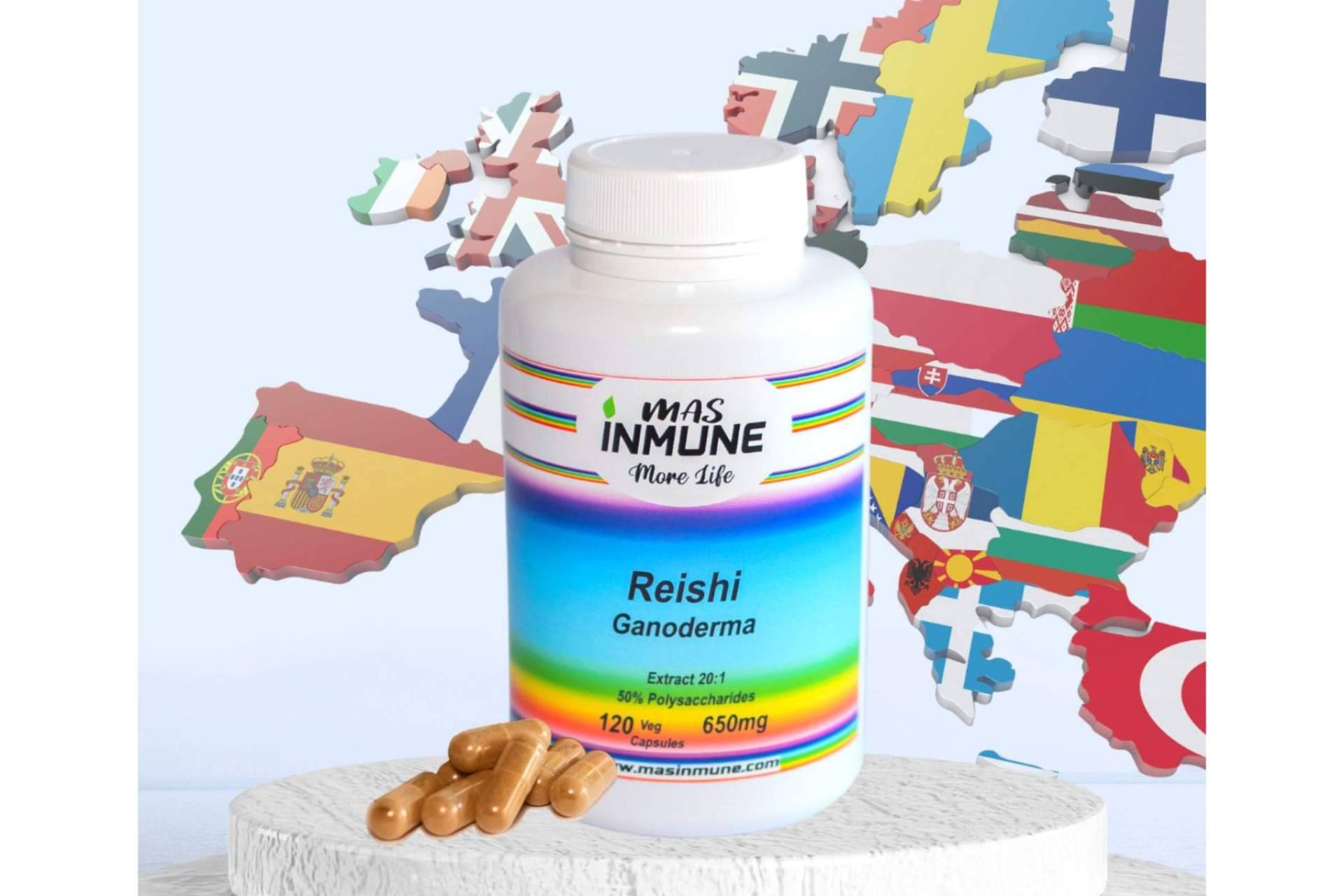 La marca Masinmune produce uno de los mejores Reishi Ganoderma de Europa