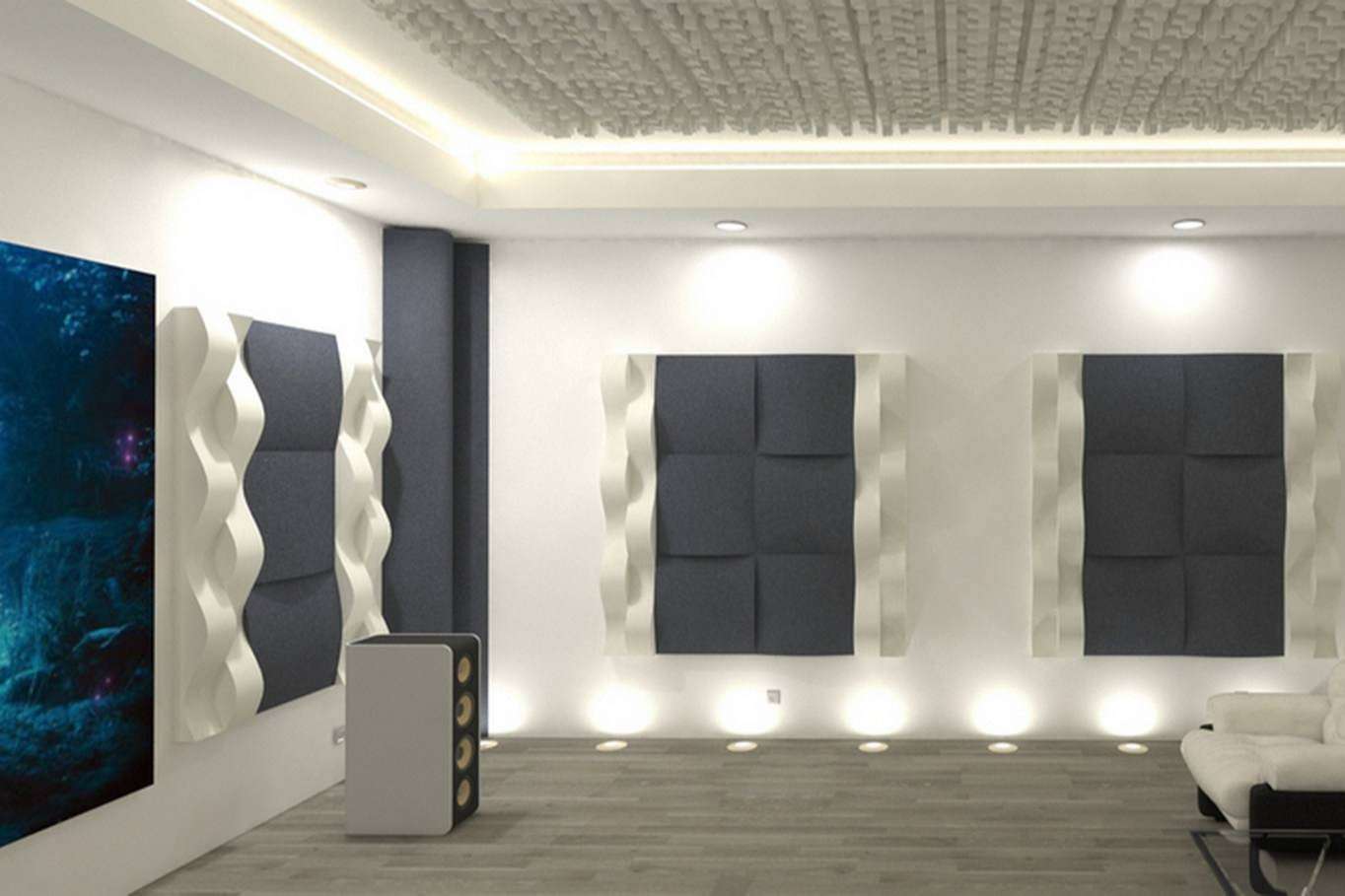 Acústica Decorativa permite tener un cine en casa con una calidad de sonido increíble