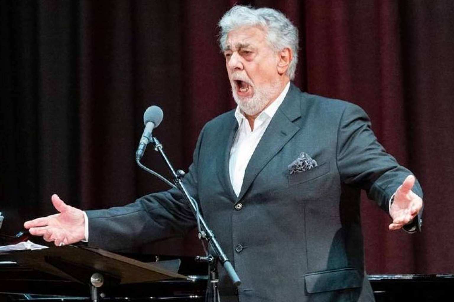 Plácido Domingo cantó principalmente melodías de zarzuela en Palm Beach