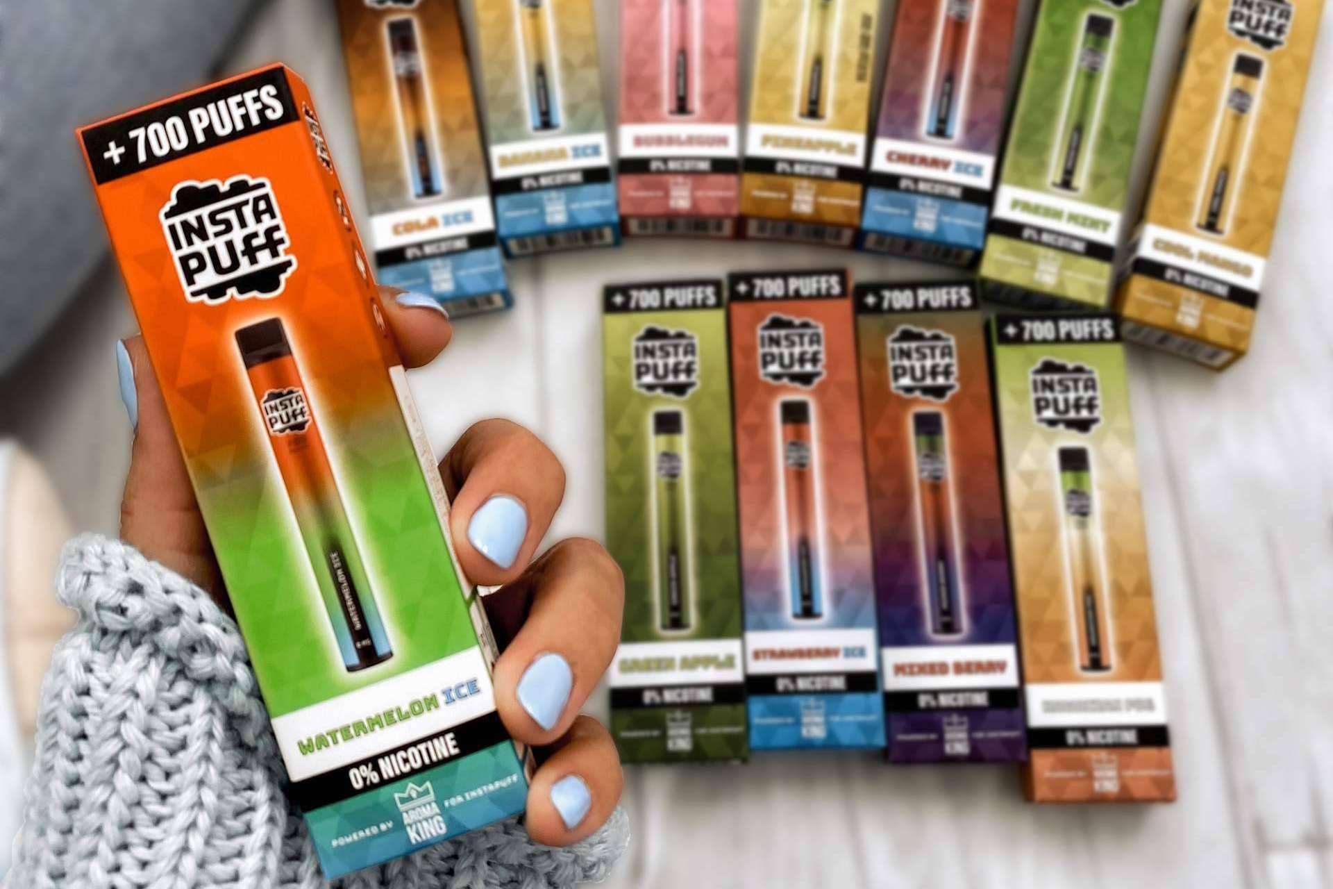 Insta Puff dispone de puff váper de distintos sabores sin nicotina