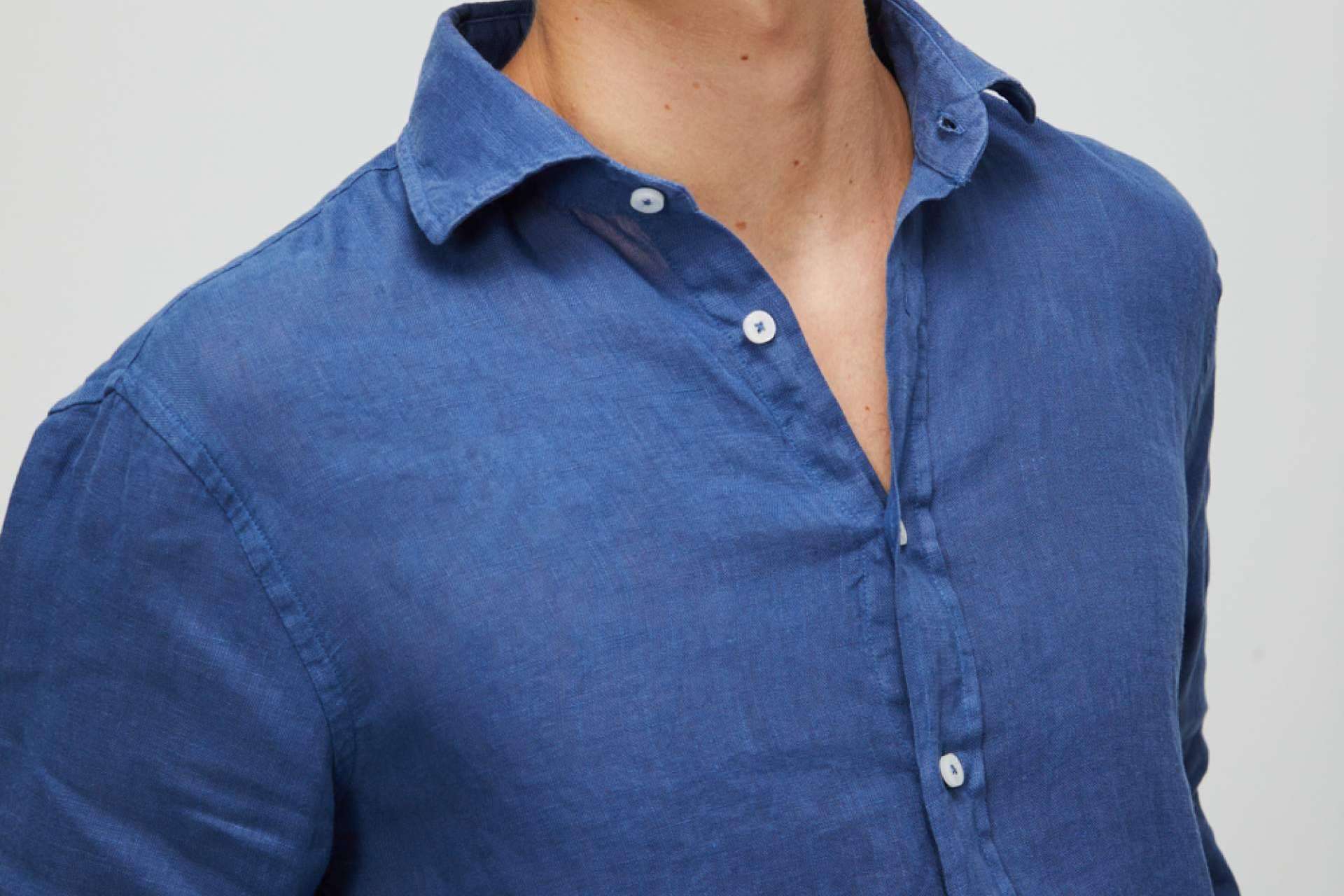 Camisas de lino de hombre de verano, frescura y comodidad con Patch
