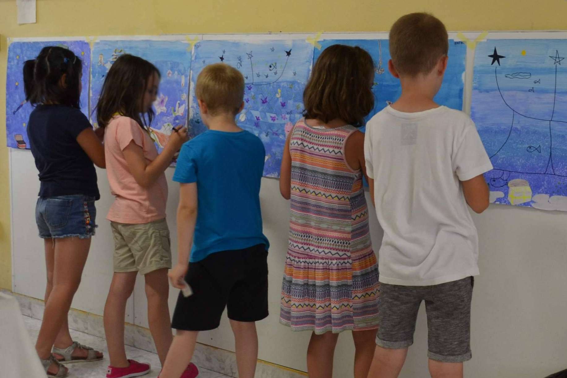 El concurso infantil en el Taller de Dibujo y Pintura Aceña - Olmedo, se encuentra en el programa de fiestas del pamplonés Barrio de San Juan
