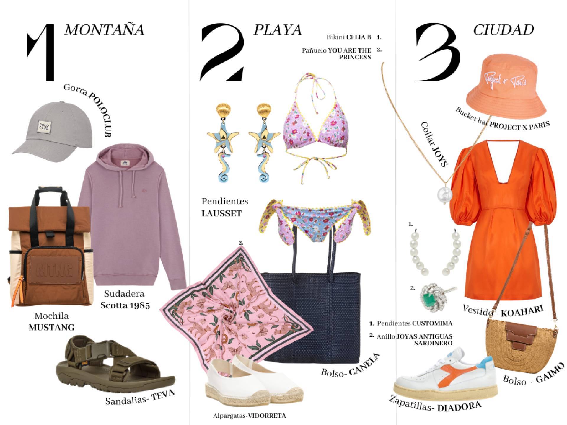 ¿Playa, montaña o ciudad?, y ¿qué básicos llevar en la maleta estas vacaciones?