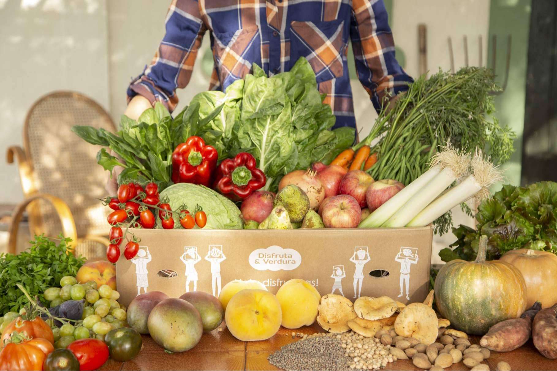 El lema de Disfruta y Verdura ¡Del huerto a la mesa!