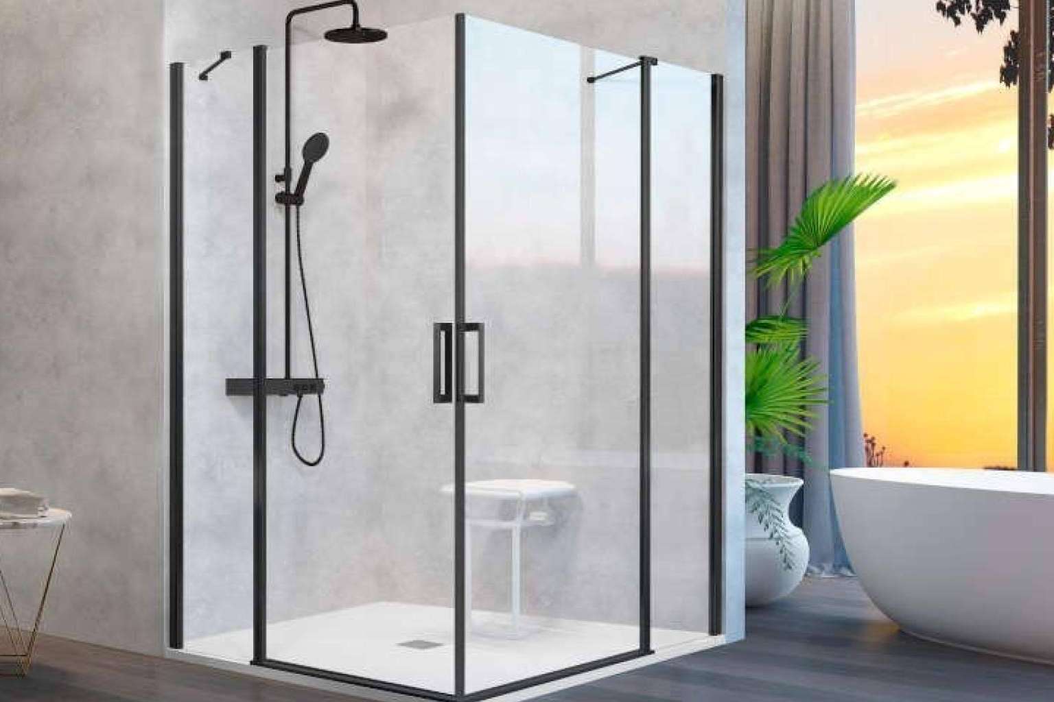 Melonbath dispone de mamparas de ducha y de bañera