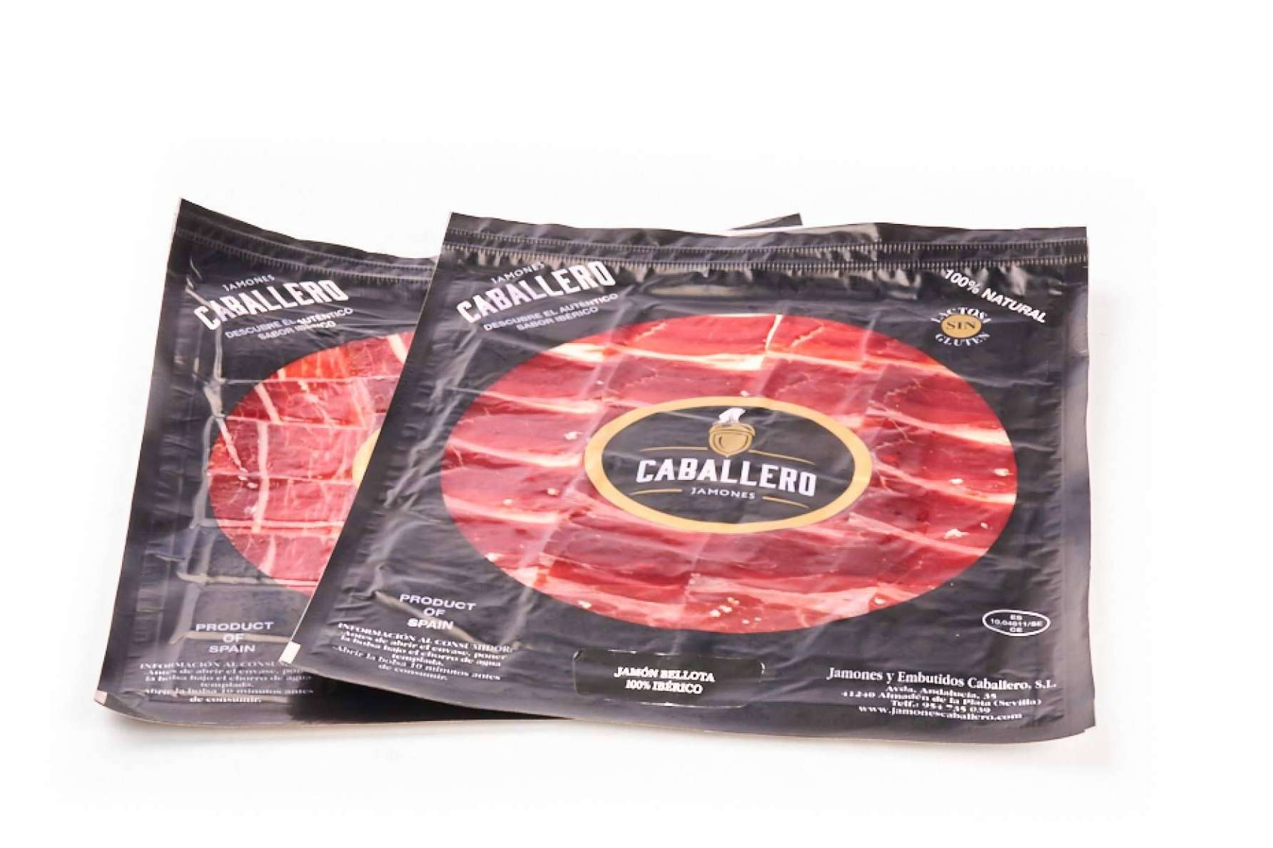 El surtido de loncheados ibéricos que ofrece Jamones Caballero