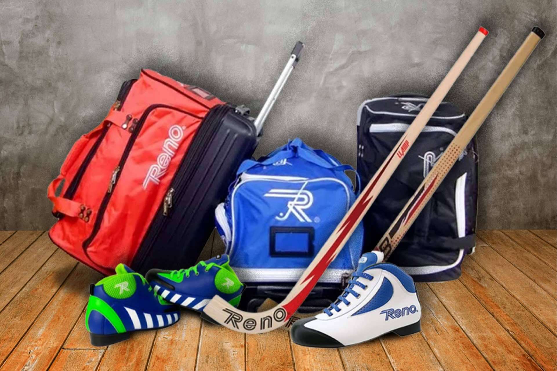 Hoquei360 dispone de productos para hockey sobre patines de la marca Reno