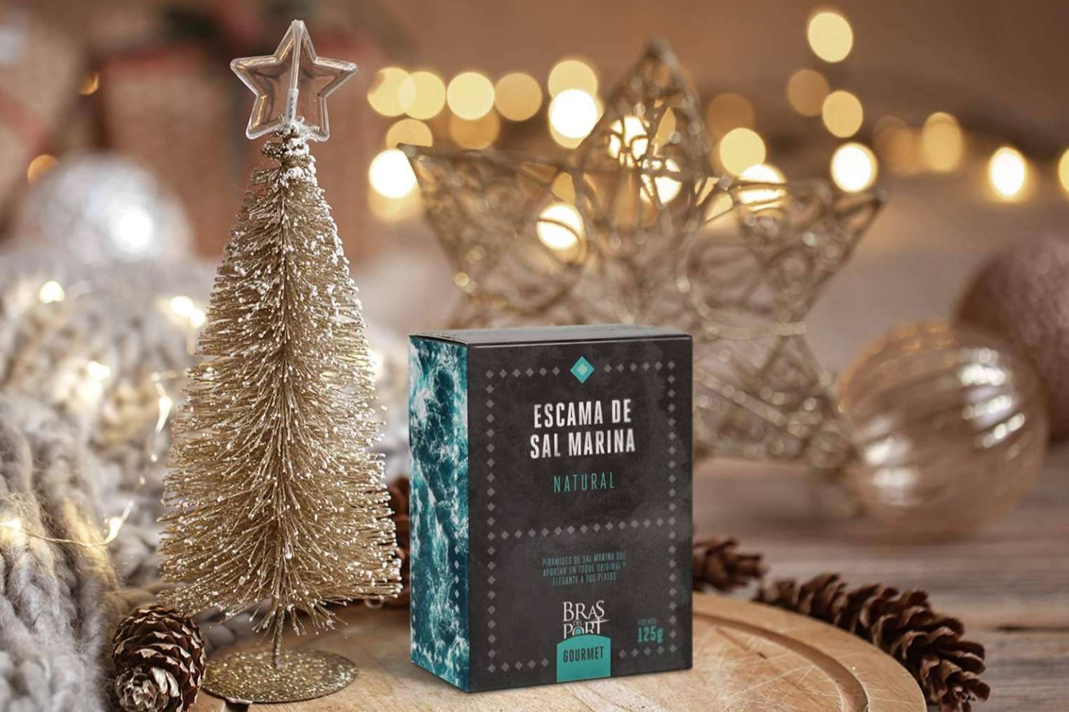 Las escamas de sal marina que ofrece Bras del Port son el ingrediente estrella para estas Navidades