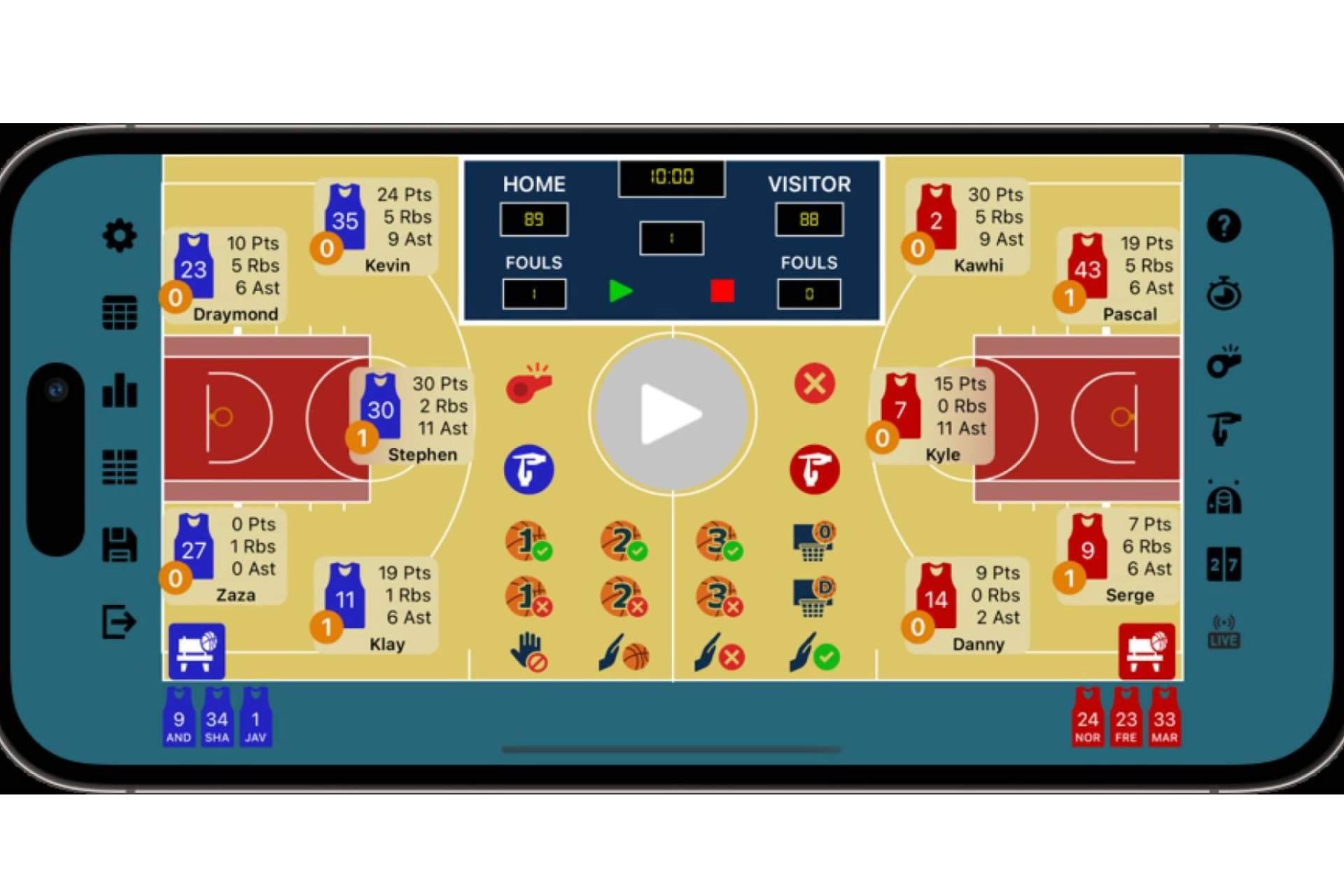 Basketball Stats Assistant está transformando los partidos de baloncesto en verdaderas experiencias estratégicas