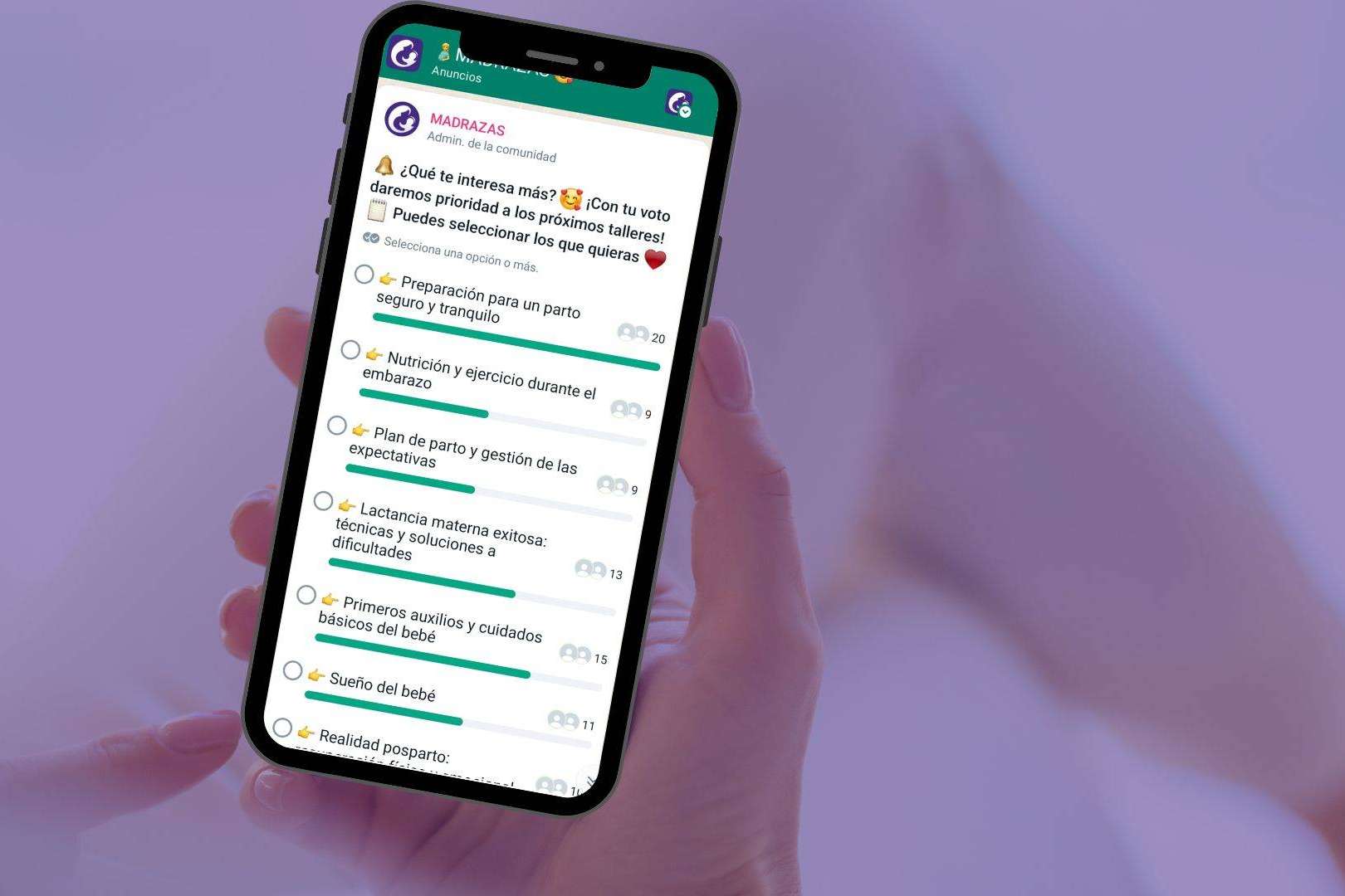 Conocer la comunidad de WhatsApp que está revolucionando la experiencia de la maternidad