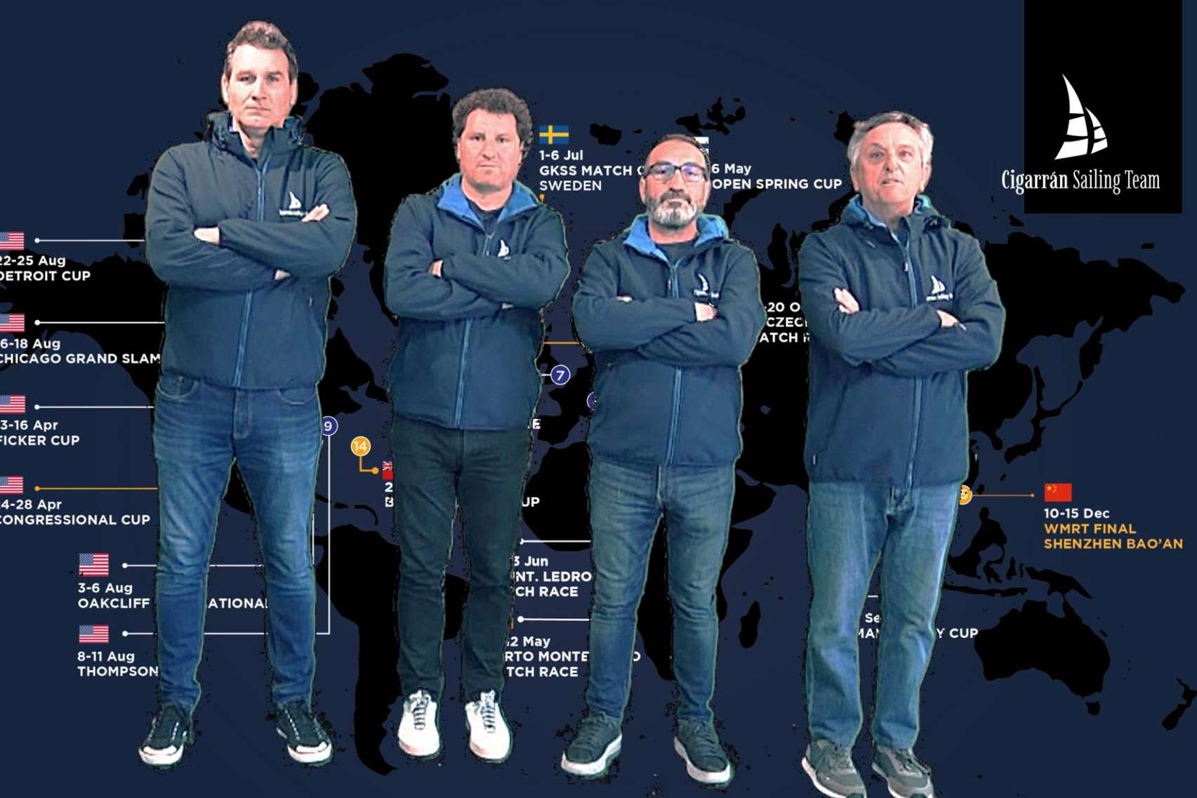 Cigarran Sailing Team en el Circuito Mundial de Match Race 2024