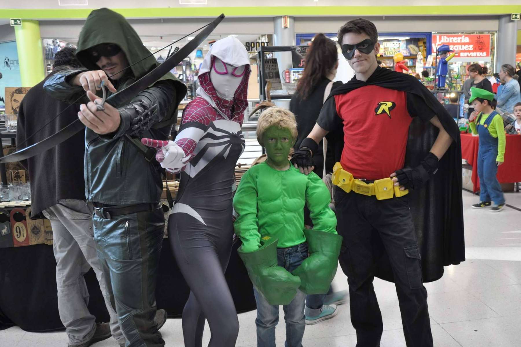 Superhéroes en el Mercado del Juguete de Madrid