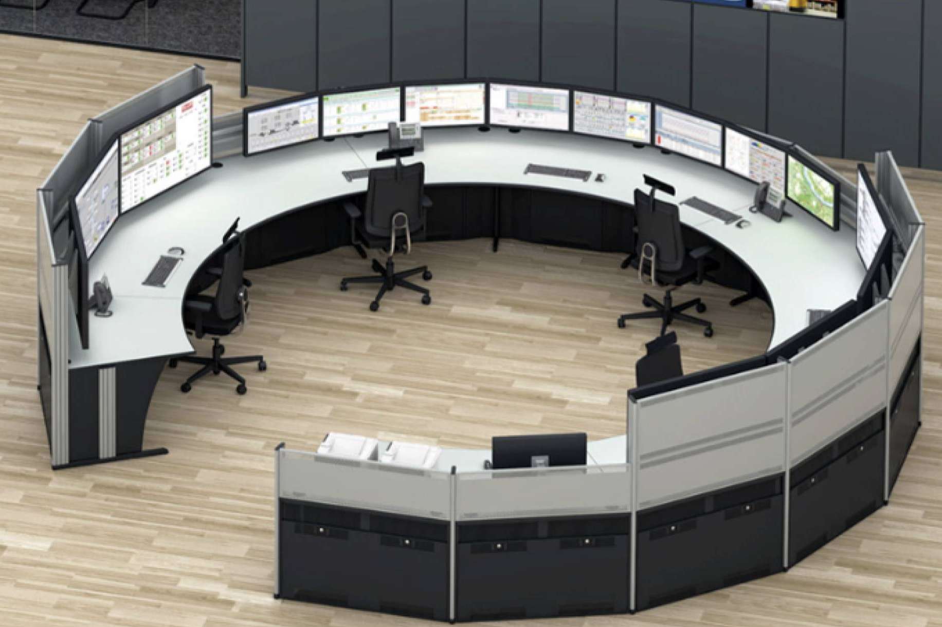 Mobiliario ergonómico para salas de control, de la mano de OfficeDeco