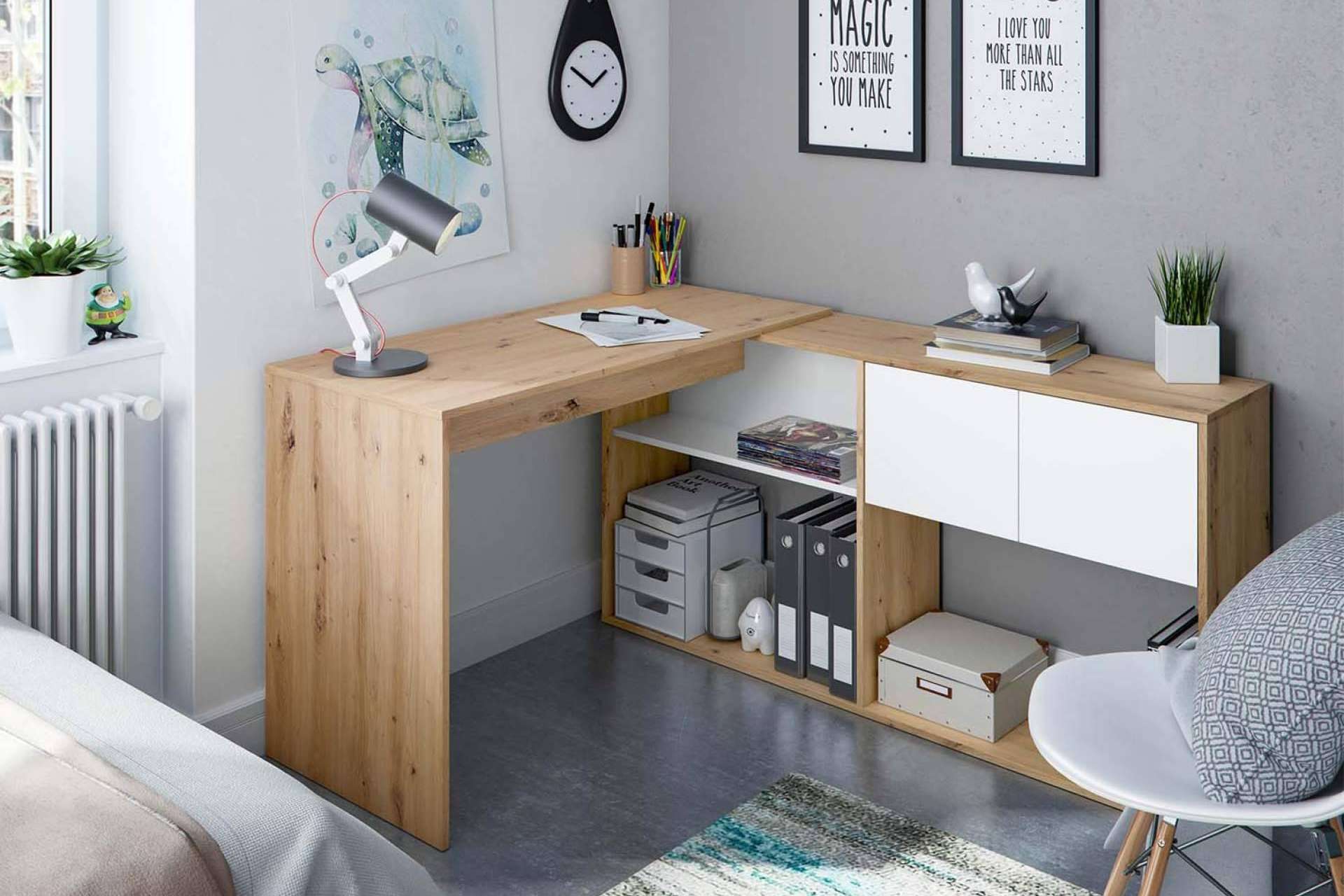 Las mesas y escritorios baratos de Top Mueble son ideales para teletrabajar