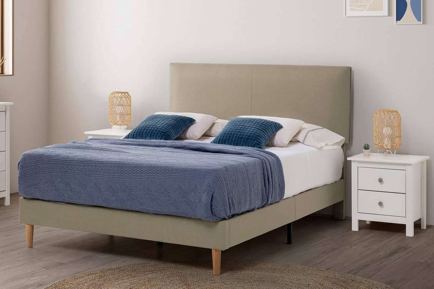 Confort y estética para los dormitorios con las camas tapizadas de matrimonio de Top Mueble