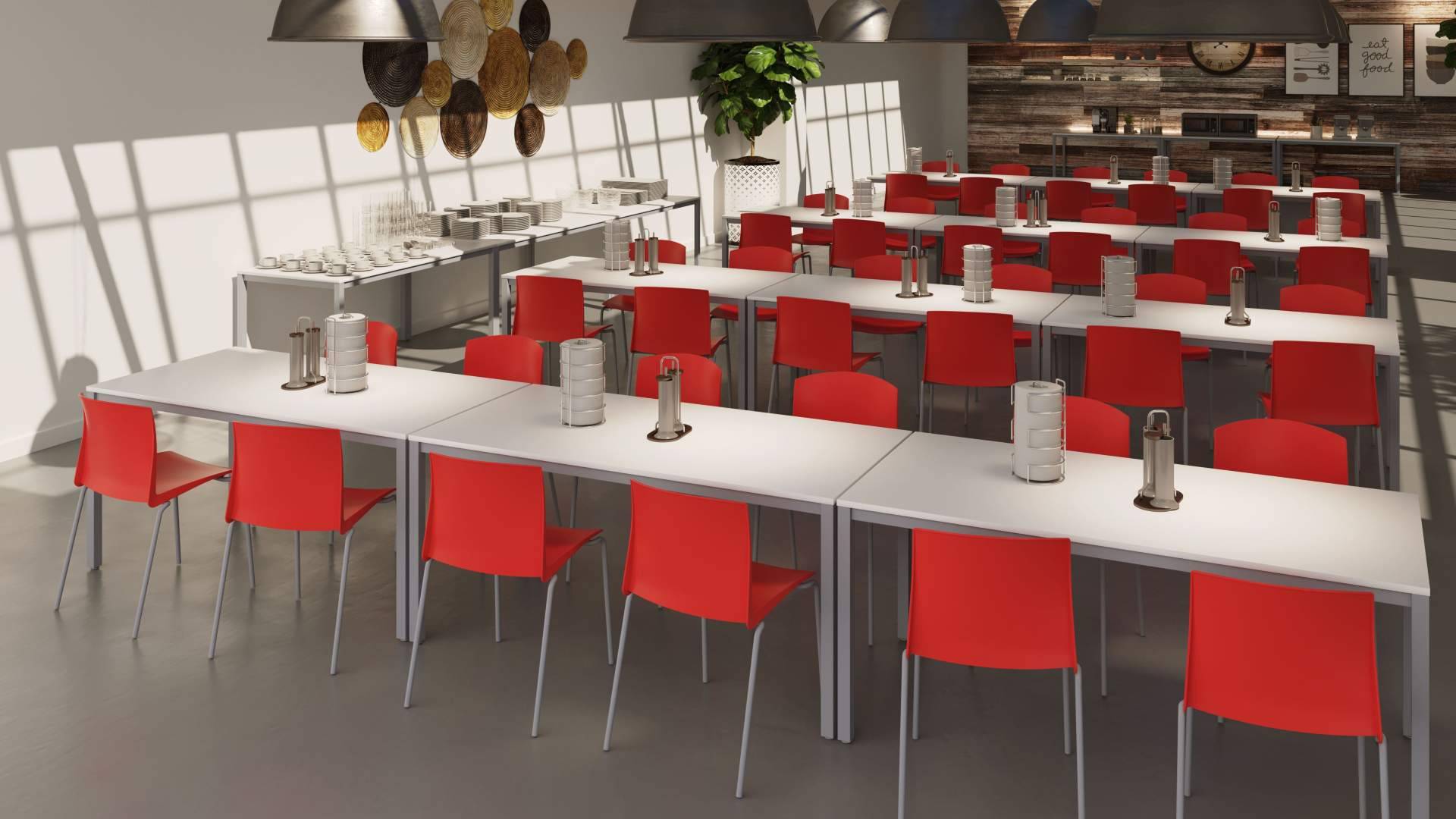 Mobiliario para comedores de empresa y escolar de la mano del catálogo de OfficeDeco