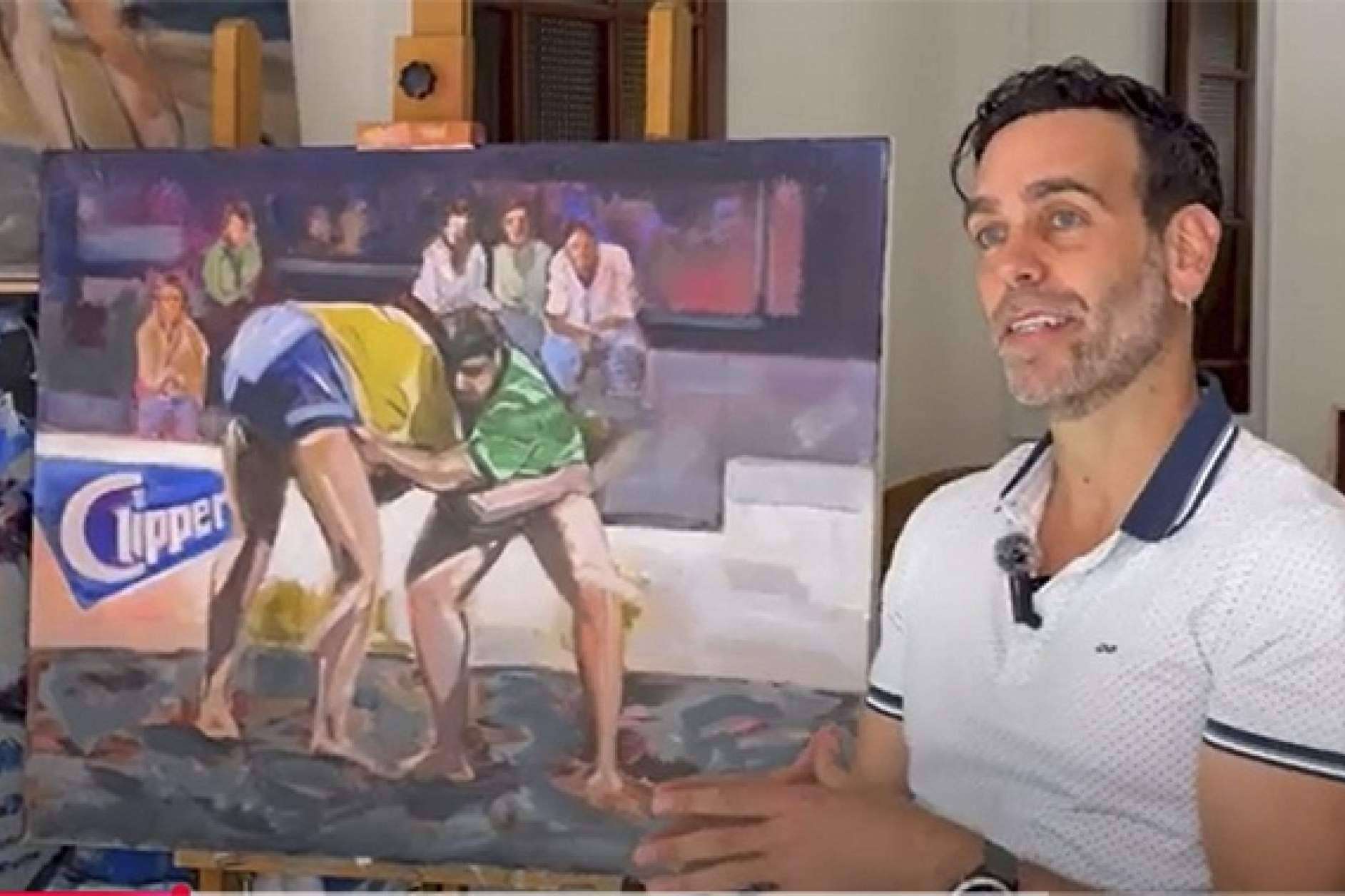 La cultura canaria toma Madrid; Clipper presenta la exposición exclusiva de Ciro Miró sobre Lucha Canaria