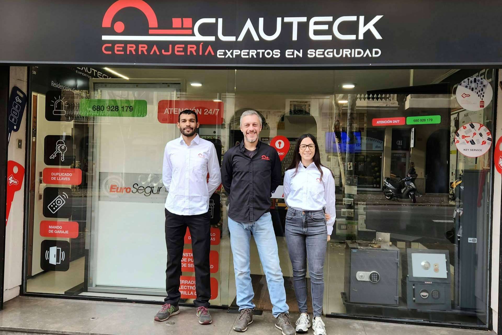 La seguridad inmediata, prioridad del servicio de cerrajería 24 horas de Clauteck en Barcelona