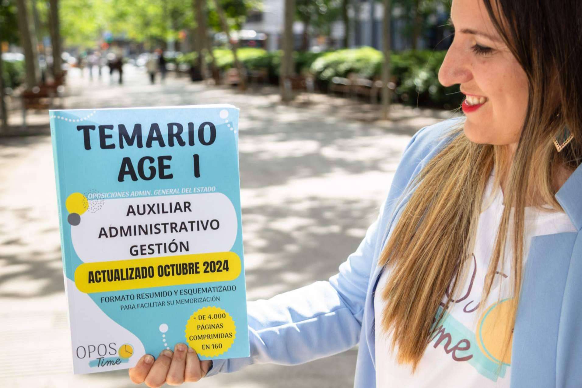 OposTime presenta el temario más directo para Auxiliar y Administrativo del Estado 2025; solo 160 páginas