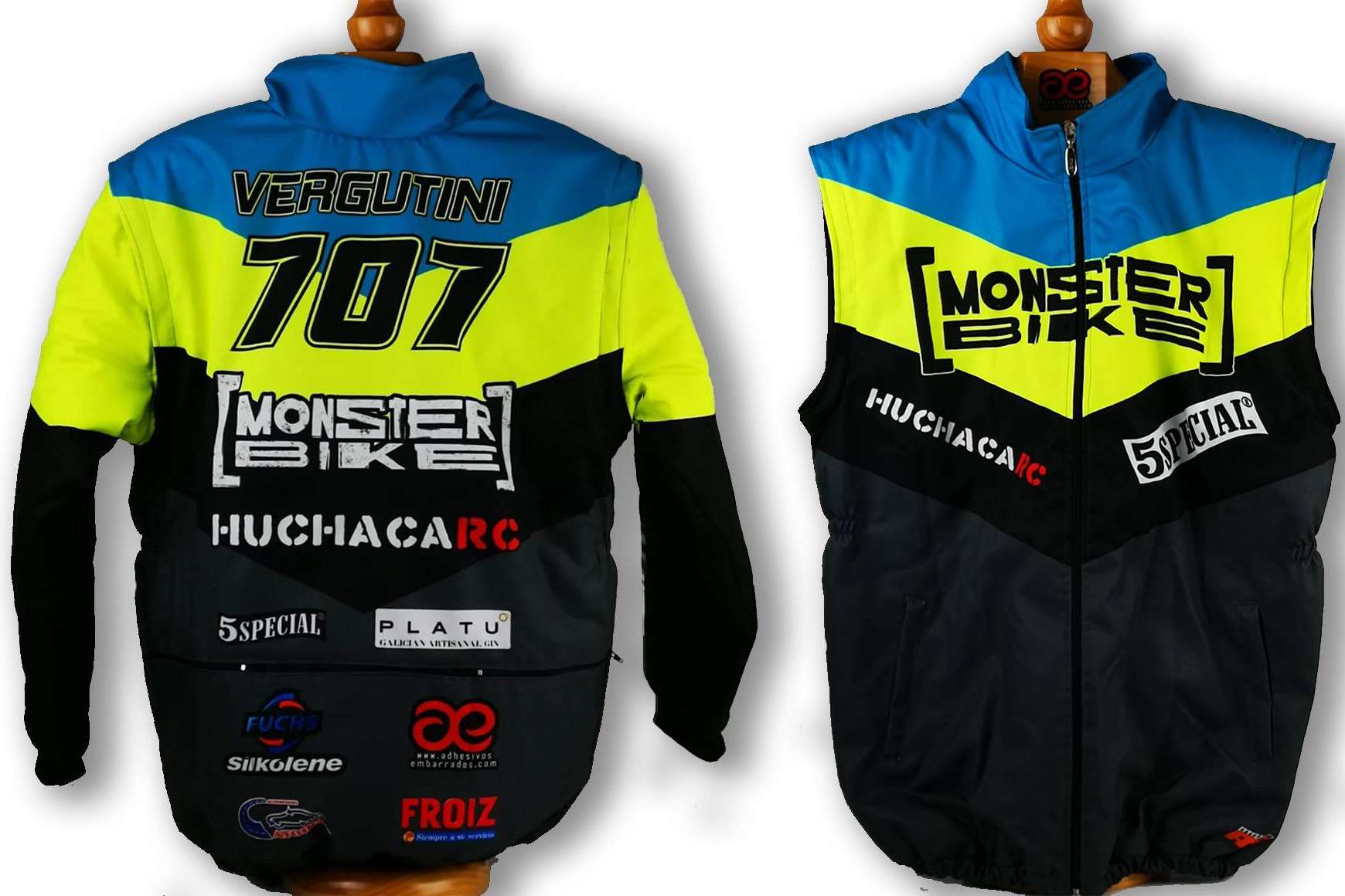 Equipación integral para off-road, ADHESIVOSEMBARRADOS ofrece ropa y adhesivos personalizados desde Galicia