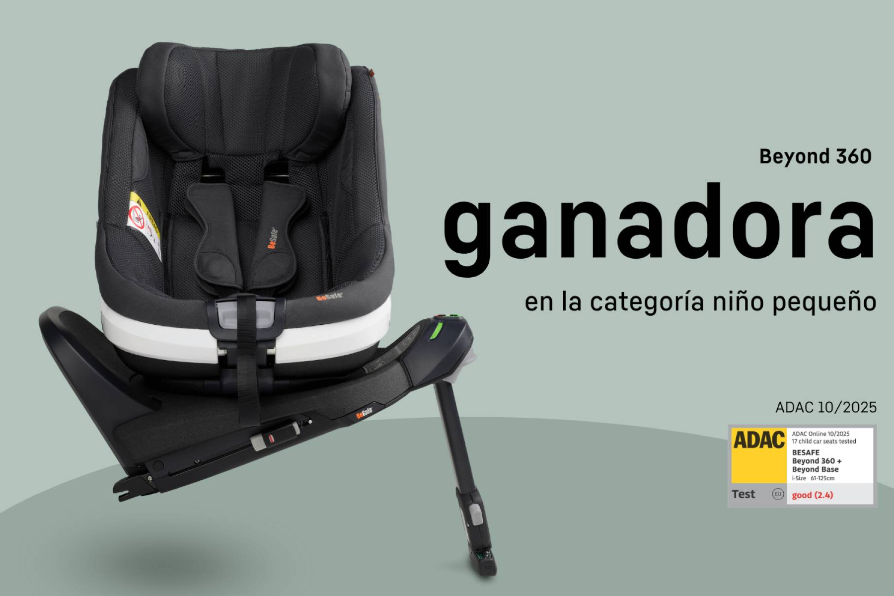 BeSafe Beyond 360, ganador del test ADAC 2025