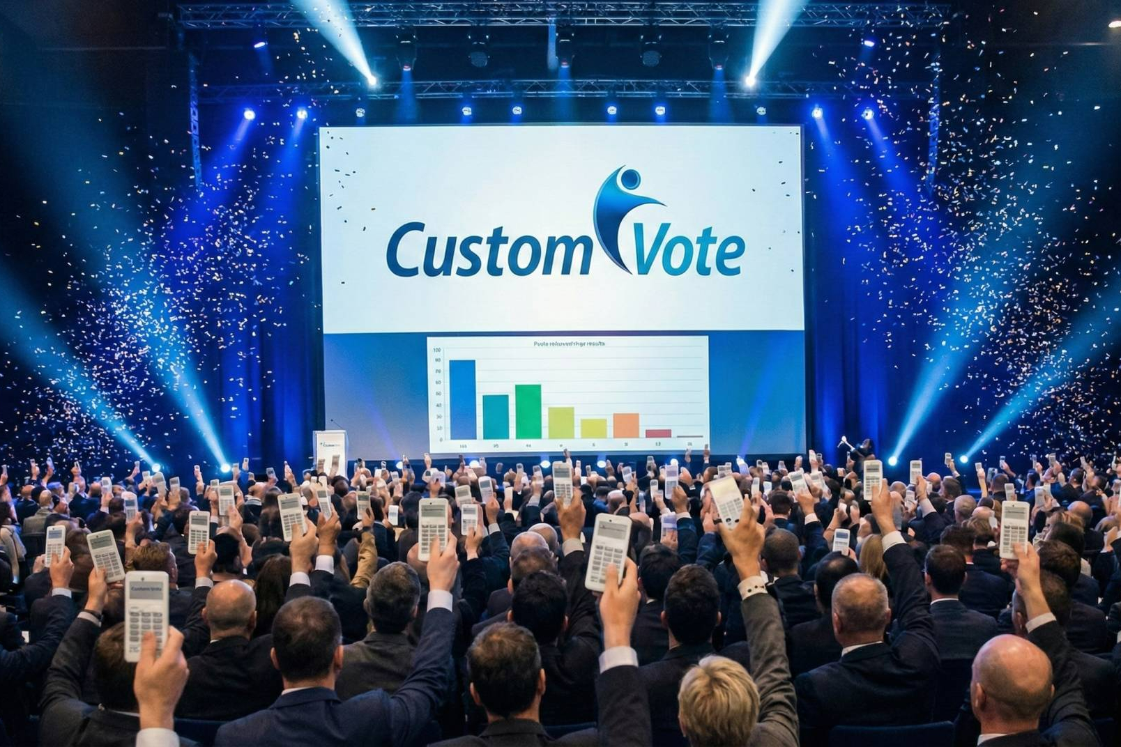 Custom Vote impulsa la votación electrónica en tiempo real en entornos corporativos y eventos multitudinarios