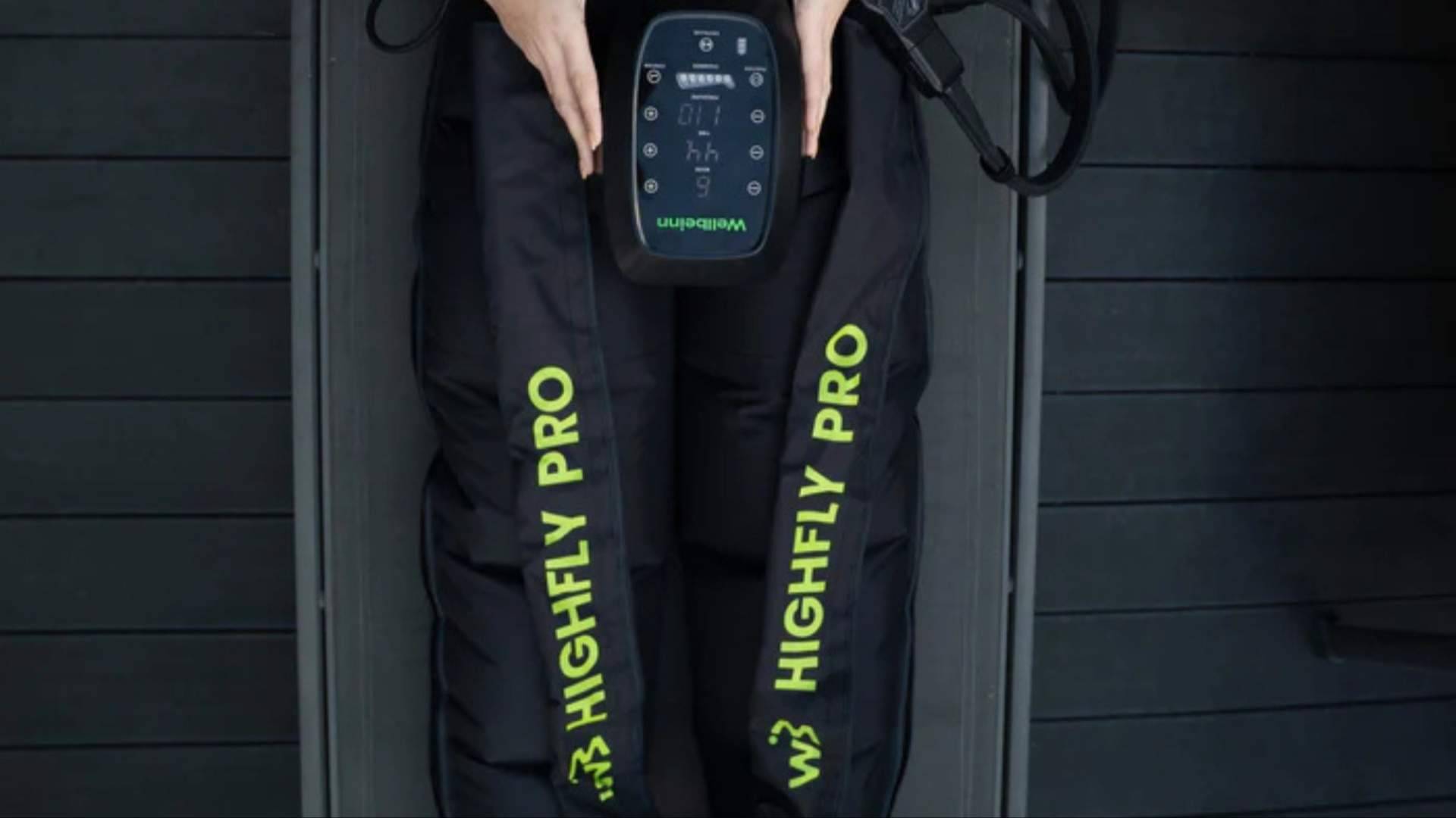 Wellbeinn lleva la recuperación de élite con el pantalón presoterapia Highfly Pro a casa