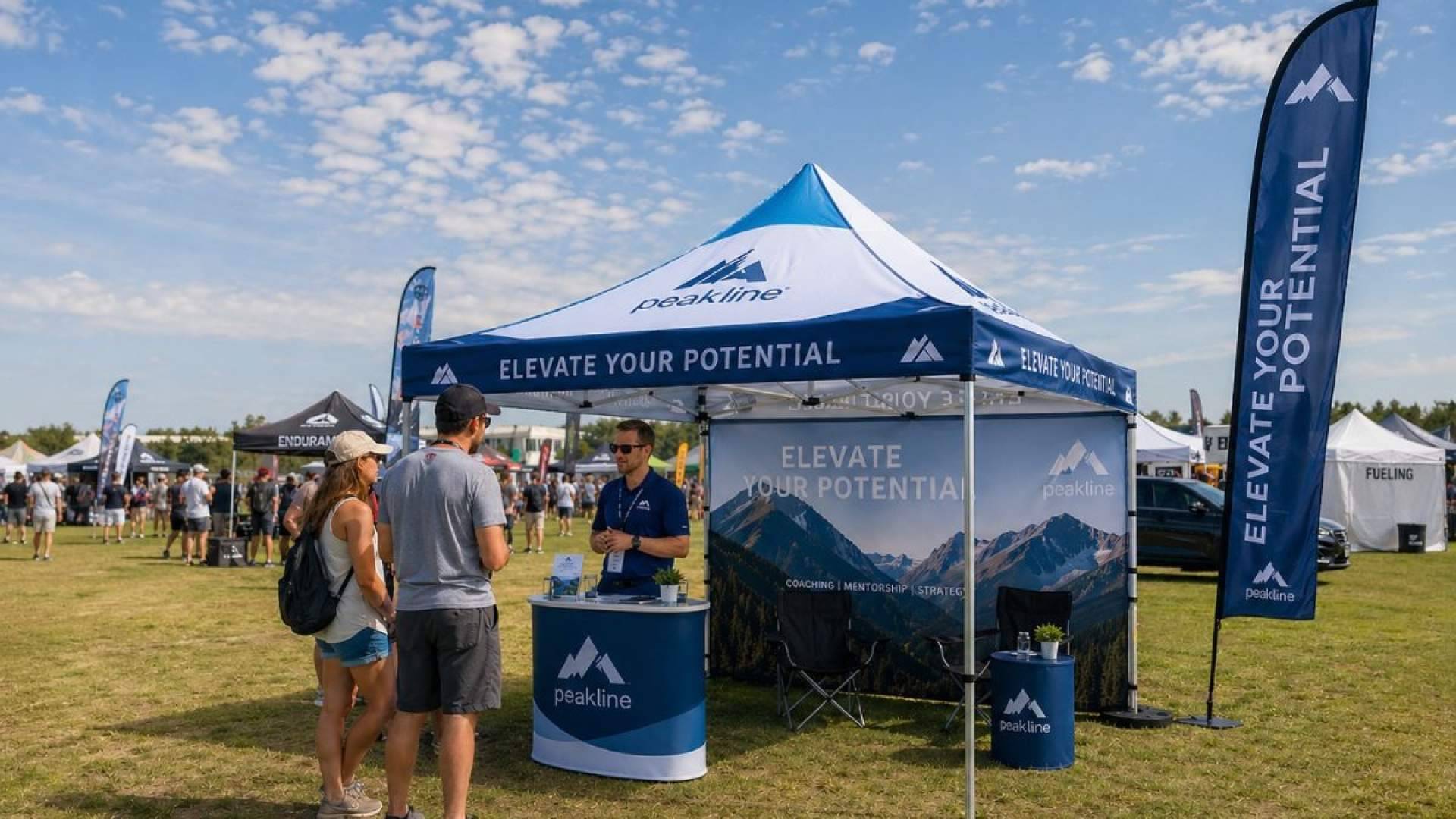 Carpas personalizadas en eventos al aire libre como impulso a la imagen corporativa